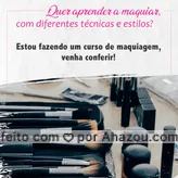 Se quer aprender tudo sobre como fazer uma boa maquiagem, os estilos e técnicas diferentes e perfeitos? Então não perca tempo, estou fazendo um curso que tem tudo isso. Entre em contato se tem interesse. #cursomaquiagem #AhazouBeauty  #makeup #maquiadora