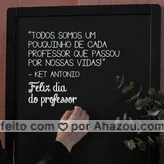 Obrigado por nos ensinar não só as matérias da grade secular e sim lições que levaremos para o resto da vida! Feliz dia do professor!
#ahazou #frasesmotivacionais #motivacionais #motivacional #diadoprofessor #felizdiadoprofessor #professor #ensinar