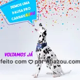Carnaval chegou e demos uma pausa, mas voltamos ????
#pet #animais #carnaval #feriado #ahazoupet