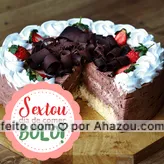 Sexta é dia de sair da dieta e comer coisa gostosa! Vem comer bolo! #sextou #ahazou #bolo