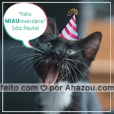 Feliz aniversário para a cidade que não dorme, assim como alguns dos nossos amigos felinos!  
.
.
.
#AniversáriodeSãoPaulo #SãoPaulo #AhazouPet #Pets #LoucosporGatos #Gateiros 