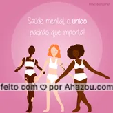 Ninguém precisa de padrão de beleza!
Bonito mesmo é a sua essência e autenticidade.?
#AhazouSaude #saudedamulher #mulher #autenticidade #padrao #mesdamulher #padraodebeleza #mentalhealth #viverbem #headspace #saudemental #motivacional #AhazouSaude 