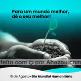 São as nossas pequenas atitudes que fazem com que o mundo seja um lugar melhor, por isso, mesmo que de pouquinho em pouquinho, faça o melhor que puder! 💛 
#diamundialhumanitario #humanitario #ahazou #empatia #fronteiras #motivacional