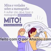 Nada impede que a mamografia seja realizada durante o período menstrual, entretanto, o organismo feminino durante o período que antecede a menstruação fica mais sensível e doloroso, por isso o ideal é evitar.
#diadamamografia #mamografia #cancerdemama #AhazouSaude #bemestar  #cuidese  #qualidadedevida  #saude  #viverbem 