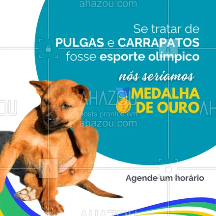 posts, legendas e frases de assuntos variados de Pets para whatsapp, instagram e facebook: Procurando um tratamento campeão contra pulgas e carrapatos . 

Aqui você encontra. Então entre em contato e agende um horário com quem é medalha de ouro no assunto ✨.

#AhazouPet #cats #dogs #petlovers #petsofinstagram #cuidadopet #olímpiadas2024