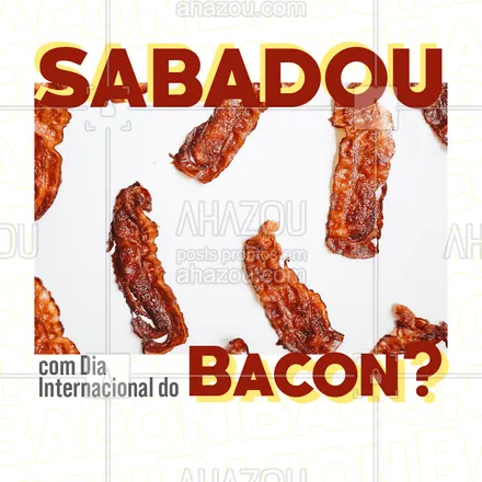 posts, legendas e frases de hamburguer para whatsapp, instagram e facebook: Já que hoje é celebrado o Dia Internacional do Bacon, que tal aproveitar para comer aquele lanche delicioso que só a gente só a gente sabe fazer??
.
(Inserir nome do Restaurante) 
☎️(inserir contato para pedidos/delivery) 
?(inserir endereço) 
⏰(inserir horário de funcionamento)  

#DiaInternacionaldoBacon #DiadoBacon #Bacon #AhazouTaste #Gastronomia #Hamburguer #Burger #Sabadou

