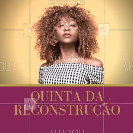 posts, legendas e frases de cabelo para whatsapp, instagram e facebook: Aproveite nossos precinhos especiais de quinta-feira e venha fazer sua reconstrução! ? #cabelo #ahazoucabelo #reconstruçãocapilar 