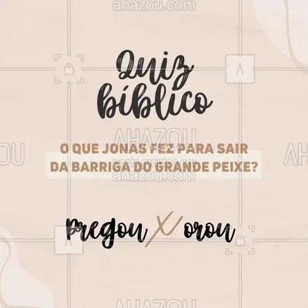 posts, legendas e frases de igrejas & espiritualidade cristã para whatsapp, instagram e facebook: Esta está fácil, hein.
Qual a resposta correta?
Se você respondeu orou, acertou! ✅ 
Comenta aqui embaixo se você acertou.
#AhazouFé #quizbiblico  #fé  #fécristã  #JesusCristo  #biblia  #religiao  #Deus 