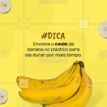posts, legendas e frases de hortifruti para whatsapp, instagram e facebook: Retarde o amadurecimento das bananas com essa dica 😉

#banana #fruta #hortifruti #ahazoutaste  #alimentacaosaudavel  #organic  #qualidade  #vidasaudavel 