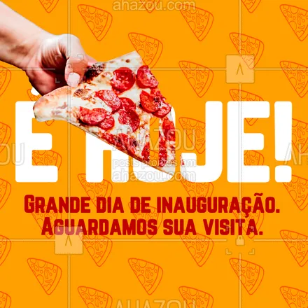 posts, legendas e frases de pizzaria para whatsapp, instagram e facebook: A mais nova pizzaria da região está oficialmente aberta, visite-nos. 😉 #inauguração #pizzaria #pizza #ahazoutaste #pizzalife #pizzalovers 