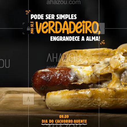 posts, legendas e frases de assuntos variados de gastronomia para whatsapp, instagram e facebook: O lanche mais abrasileirado de todos, também tem seu dia! ?
#diadocachorroquente #ahazoutaste #cachorroquente #hotdog