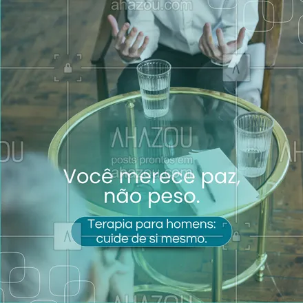 posts, legendas e frases de saúde mental para whatsapp, instagram e facebook: Chegou a hora de deixar as cargas desnecessárias para trás. ✨ Faça da terapia um espaço para reencontrar sua tranquilidade. Marque sua consulta hoje! 🌿
#CuidadoComVocê #SaúdeMentalParaHomens #AhazouSaude #headspace #saudemental #viverbem #qualidadedevida #terapiaparahomem