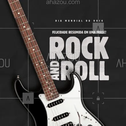 posts, legendas e frases de música & instrumentos para whatsapp, instagram e facebook: Viva o rock, baby! Feliz Dia Mundial do Rock! ?? #AhazouEdu  #música #aulademusica #aprendamúsica #instrumentos #frases #diamundialdorock #rock #motivacional #rockandroll