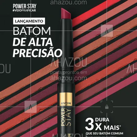 posts, legendas e frases de avon para whatsapp, instagram e facebook: Já escolheu sua cor favorita? Então, acesse o meu site ou fale com a sua consultora.  #ahazouavon #ahazourevenda