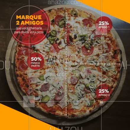 posts, legendas e frases de pizzaria para whatsapp, instagram e facebook: Agora só falta decidir quem vai pagar! ? Brincadeiras à parte, bora fazer o seu pedido? ? #pizza #ahazoutaste #pizzaria #enquete
