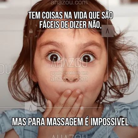 posts, legendas e frases de massoterapia para whatsapp, instagram e facebook: Quem consegue resistir a uma boa massagem né? ? #massagem #ahazou #engracado