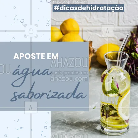 posts, legendas e frases de assuntos variados de Saúde e Bem-Estar para whatsapp, instagram e facebook: 💧 Hidrate-se com sabor!
Nos dias quentes, adicione rodelas de limão ou hortelã à sua água para torná-la mais refrescante. Beba ao menos 2 litros por dia e mantenha seu corpo funcionando a todo vapor! 🍋✨ 

#ahazousaude #bemestar #cuidese #qualidadedevida #saude #viverbem #dicasdehidratação #dicasparadiasquentes 