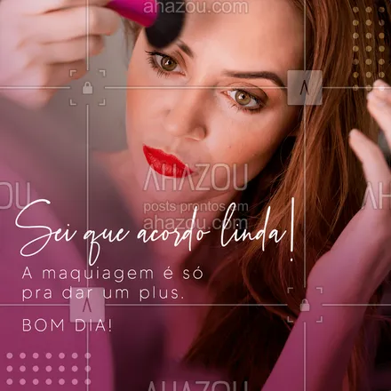 posts, legendas e frases de maquiagem para whatsapp, instagram e facebook: Só pra ficar deslumbrante mesmo ???‍♀️? #AhazouBeauty #bomdia #maquiagem #makeoftheday #makeup #viciadasemmaquiagem