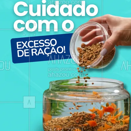 posts, legendas e frases de  para whatsapp, instagram e facebook: Alimentar demais pode parecer carinho, mas prejudica a saúde dos peixes e suja a água.
O ideal é oferecer a quantidade que eles comem em até 2 minutos — e pronto!
Menos ração, mais equilíbrio.
#alimentacaodepeixes #cuidadoscompeixes #aquarismoresponsavel #peixesaudavel #aquarionatural