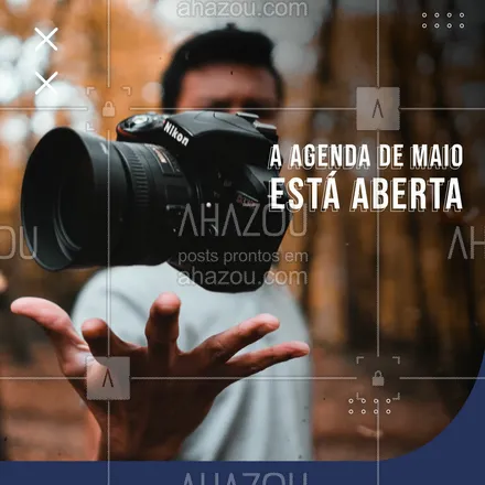 posts, legendas e frases de fotógrafos & estúdios de fotografia para whatsapp, instagram e facebook: Tenha fotos incríveis e capture momentos únicos! Marque já a sua sessão #ahazoufotografia #fotos #agenda #agendamaio #fotografia 