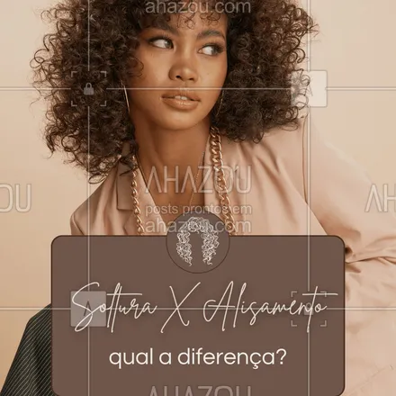 posts, legendas e frases de  para whatsapp, instagram e facebook: Atenção: soltura de cachos não é alisamento!
🧴 A soltura respeita a curvatura do seu fio, apenas facilita o alongamento e melhora a definição.
Já o alisamento muda a estrutura do cabelo.
Aqui, o foco é valorizar sua beleza natural!
#BelezaNatural #SolturaNãoÉAlisamento #CachosValorizados