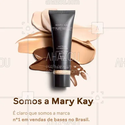 posts, legendas e frases de mary kay para whatsapp, instagram e facebook: A Base Timewise 3D® sempre foi uma queridinha entre as amantes de maquiagem brasileiras. 

Agora, as Pink Lovers levaram a nossa base para o nível máximo de sucesso. 

É com muito orgulho que anunciamos que somos, mais uma vez,  a marca campeã de vendas de bases no Brasil, a número 1. 

E é claro que vamos entrar na trend.

Para descobrir o segredo da pele perfeita das brasileiras e fazer parte da nossa fã base, acesse o Mary Kay a um Clique.

*Caso já tenha uma Consultora, fale diretamente com ela.

**Share Valor, Maquiagem - 100% Base Facial / Total Brasil / Ano Móvel Julho 2022 - Junho 2023 / Nielsen Homescan #ahazoumarykay #ahazourevenda