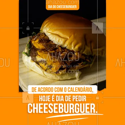 posts, legendas e frases de hamburguer para whatsapp, instagram e facebook: Vem de delivery, vem de cheeseburguer! Peça já. 📲 [inserir telefone] 😋 #cheeseburguer #hamburgueria #burger #ahazoutaste #hamburgueriaartesanal #artesanal