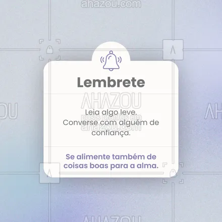 posts, legendas e frases de saúde mental para whatsapp, instagram e facebook: Cuidar da saúde mental é se nutrir de boas palavras, boas companhias e conteúdos que elevam. Tire um tempo para o que faz bem de verdade.
#saudemental #autonutriçãoemocional #rotinabemestar #leiturasaudavel #amizadesverdadeiras #emocaoesaude