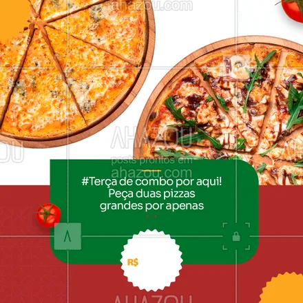 posts, legendas e frases de pizzaria para whatsapp, instagram e facebook: Terça-feira é dia de pizza por aqui! Deixe sua noite mais gostosa, chame a gente através do WhatsApp 🍕📲 (inserir telefone)!

#ahazoutaste #pizzaria  #pizzalovers  #pizzalife  #pizza 
