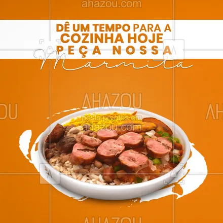 posts, legendas e frases de marmitas, à la carte & self service para whatsapp, instagram e facebook: Quentinhas e com muito sabor, nossas marmitex são uma melhor do que a outra! Cada dia temos um prato diferente com variadas misturas e acompanhamentos ? você pode escolher a sua opção preferida e dar um tempinho para a sua cozinha ? #ahazoutaste #marmita #marmitex #comida #refeição #almoço #janta  #marmitando #comidacaseira #marmitas #restaurante #foodlovers #mistura #acompanhamentos #pratos #delivery #entrega #pedido 