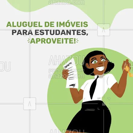 posts, legendas e frases de imobiliárias, corretores & construtoras para whatsapp, instagram e facebook: É estudante e está procurando por moradia? Nós temos o que você precisa, aproveite para conferir as opções. 🏠 #AhazouConstrutora #AhazouImobiliaria #apartamento #casa #corretordeimoveis #mercadoimobiliario #morarbem #estudantes #moradiaestudantil 