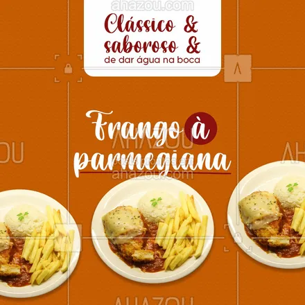 posts, legendas e frases de comidas variadas para whatsapp, instagram e facebook: Deixe o seu dia espetacular com o nosso delicioso frango à parmegiana! 😋
#frango #parmegiana #ahazoutaste #eat  #foodlovers  #ilovefood  #instafood 