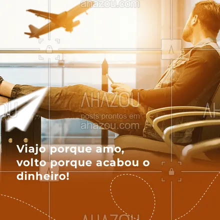 posts, legendas e frases de agências & agentes de viagem para whatsapp, instagram e facebook: Bem que viajar podia ser de graça, né! ? #viajar #viagem #AhazouTravel #agentedeviagens #agenciadeviagens