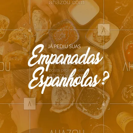 posts, legendas e frases de cafés, comidas variadas para whatsapp, instagram e facebook: Você precisa experimentar esse sabor. #empanada #empanadaespanhola #ahazoutaste #cafeteria #foodlovers 