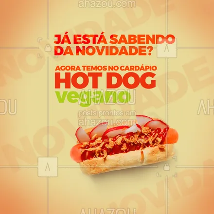 posts, legendas e frases de hot dog , saudável & vegetariano para whatsapp, instagram e facebook: E não é só mais um dog vegano, é o melhor dog vegano que você já provou. Duvida? Então venha provar e se surpreenda com essa explosão de sabor 🌭. #cachorroquente #crueltyfree #hotdog #hotdoglovers #vegan #ahazoutaste #hotdogvegano #sabor #qualidade #opções #novidade  
