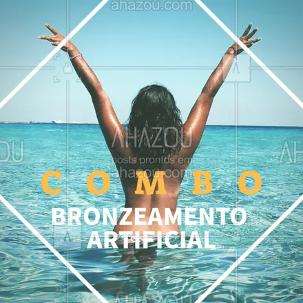 posts, legendas e frases de estética corporal para whatsapp, instagram e facebook: Estamos com promoção! Venha conhecer os nossos pacotes de bronzeamento artificial.
#bronzeamento #ahazou #ahazoubeleza #bronzeado