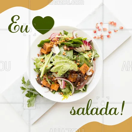 posts, legendas e frases de saudável & vegetariano, comidas variadas para whatsapp, instagram e facebook: Nada mais saudável que um prato mega colorido ❤????? #salada #comidasaudavel #saude #euamosalada #alimentacaosaudavel #ahazou