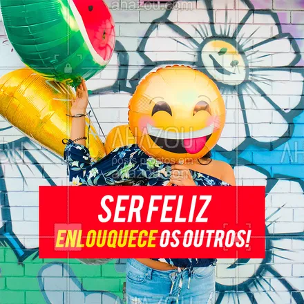 posts, legendas e frases de posts para todos para whatsapp, instagram e facebook: Ser feliz é a melhor vingança ? #motivacional #ahazou #felicidade