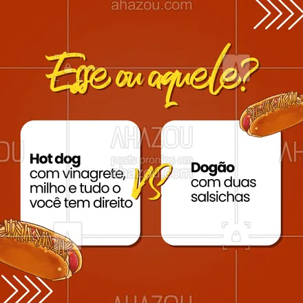 posts, legendas e frases de hot dog  para whatsapp, instagram e facebook: Nessa disputa deliciosa de cachorro-quente, quem leva o seu voto? 😜🌭
#ahazoutaste #cachorroquente  #food  #hotdog  #hotdoggourmet  #hotdoglovers 

