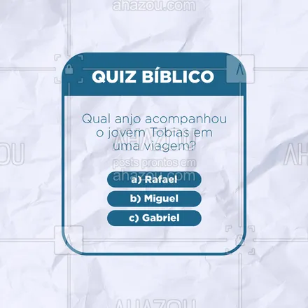 posts, legendas e frases de igrejas & espiritualidade cristã para whatsapp, instagram e facebook: Alguém sabe essa?? ⠀
Comente aqui pessoal!? #palavradeDeus #quiz #Bíblia #fé #AhazouFé #AhazouFé 