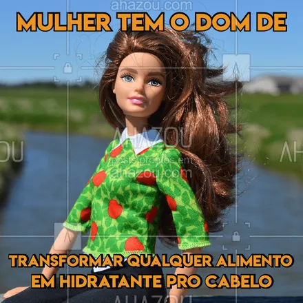 posts, legendas e frases de cabelo para whatsapp, instagram e facebook: Mito ou verdade? ? #fun #funny #barbie #barbieironica #projetorapunzel #hair #cabelo #cabelos #cabelosfemininos #ahazou #braziliangal #perfecthair 