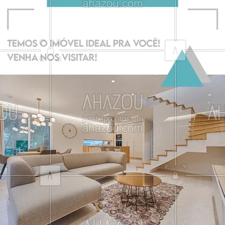 posts, legendas e frases de imobiliárias, corretores & construtoras para whatsapp, instagram e facebook: Aqui você encontra o imóvel que combina com você! Venha nos visitar! ??️ 
#AhazouImobiliaria #AhazouConstrutora  #corretordeimoveis