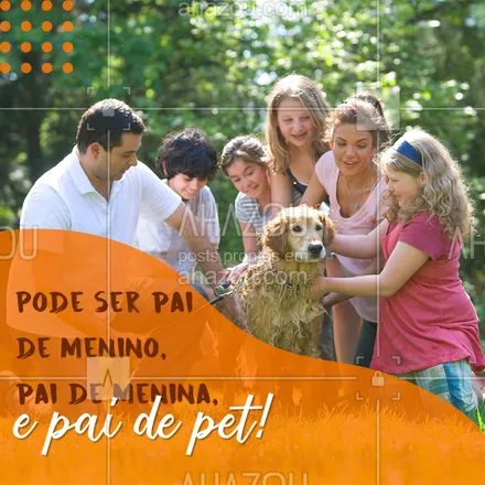 posts, legendas e frases de assuntos variados de Pets para whatsapp, instagram e facebook: Os papais de pet merecem o nosso parabéns no dia de hoje! Feliz dia dos pais!
#Pet #Ahazoupet #Pai
