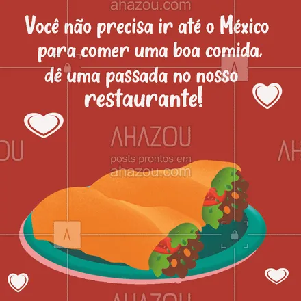 posts, legendas e frases de cozinha mexicana para whatsapp, instagram e facebook: Pratos típicos e deliciosos você encontra aqui, vem pra cá! 🤩😋🌶
#ahazoutaste #comidamexicana  #cozinhamexicana  #nachos  #texmex  #vivamexico 