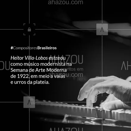 posts, legendas e frases de música & instrumentos para whatsapp, instagram e facebook: Dá pra imaginar uma cena dessas? 😱
#heitorvillalobos #compositoresbrasileiros #AhazouEdu  #aulademusica #música