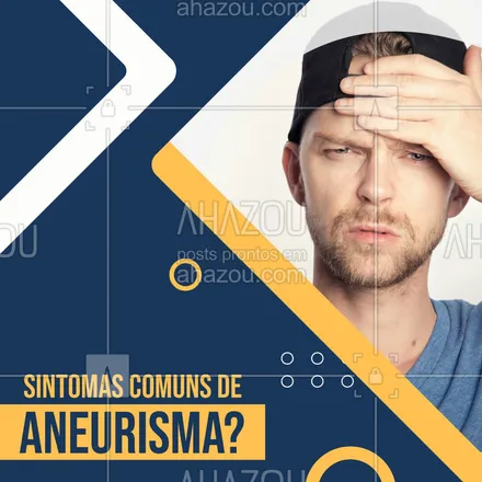 posts, legendas e frases de assuntos variados de Saúde e Bem-Estar para whatsapp, instagram e facebook: A dilatação anormal das artérias pode se transformar em um aneurisma, que ao se romper traz sintomas como:

• dor de cabeça
• formigamento
• dor no peito
• falta de ar

#AhazouSaude #bemestar  #cuidese  #qualidadedevida  #saude  #viverbem #aneurisma #vidasaudavel #saudavel #prevenção #tratamento #cuidados