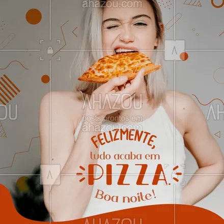 posts, legendas e frases de pizzaria para whatsapp, instagram e facebook: Dos males, o menor! 😂 Boa noite 🍕
#boanoite #ahazoutaste #pizza  #pizzalife  #pizzalovers  #pizzaria 