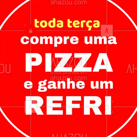 posts, legendas e frases de pizzaria para whatsapp, instagram e facebook: Terça também é dia de pizza!! Ainda mais com promoção ;)
#promocao #ahazou #pizza