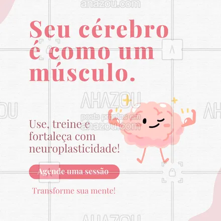 posts, legendas e frases de saúde mental para whatsapp, instagram e facebook: Seu cérebro ama desafios e novas experiências.
A neuroplasticidade é sua aliada na hora de desenvolver novas habilidades e mudar padrões.
Vamos treinar essa mente?
#neuroplasticidade #menteforte #crescimento #aprendizado #neurotransformação #inteligenciaemociona