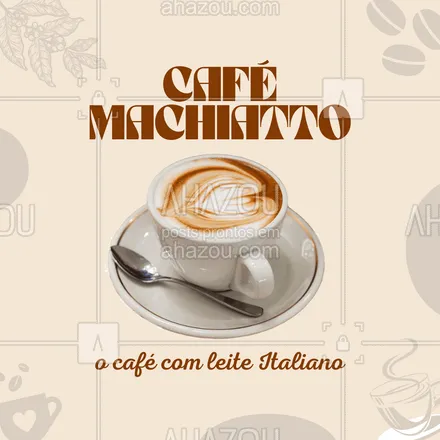 posts, legendas e frases de cafés para whatsapp, instagram e facebook: É o típico café com leite da Itália. No entanto, o leite é servido em forma de espuma, deixando o café mais refinado.
#ahazoutaste #barista  #café  #cafeteria  #coffee  #coffeelife 